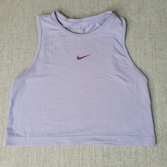 Nike Tops - Nike Pro Tank Top Womens S Purple Cropped Sleeveless Athletic FV2422-515